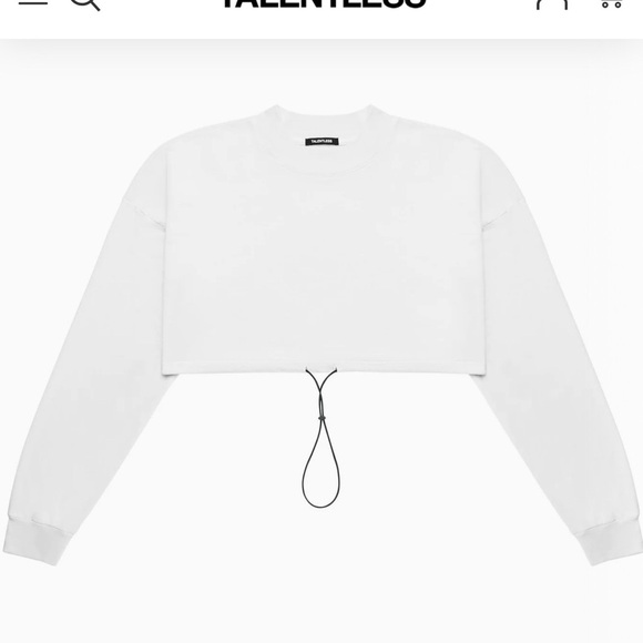 TALENTLESS WOMENS CINCH CROP CREW - Picture 1 of 13